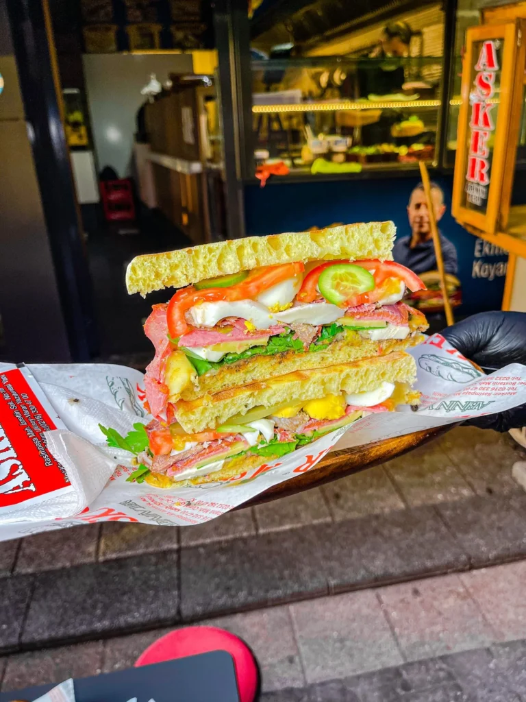 Stacked club sandwich - illustrative stock photo